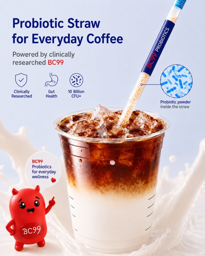 Probiootic Straw For Everyday Coffee
